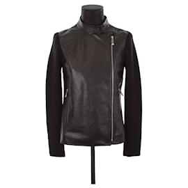 Barbara Bui-Leather coat-Black
