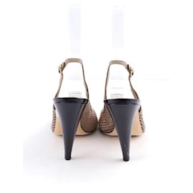 Chanel-Leather Heels-Beige