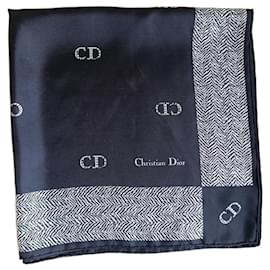 Christian Dior-Scarves-Black,White