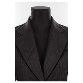 Saint Laurent-Wool blazer-Grey