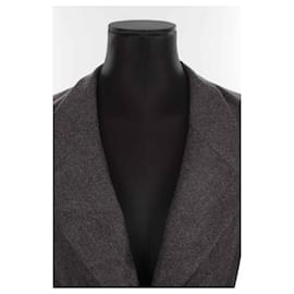 Saint Laurent-Wool blazer-Dark grey