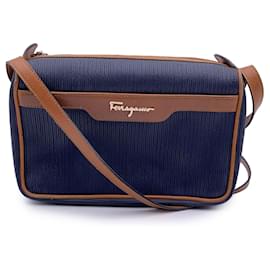 Salvatore Ferragamo-Salvatore Ferragamo Shoulder Bag Vintage-Blue