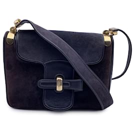 Gucci-Bolso De Hombro Gucci Vintage-Azul