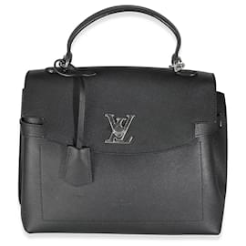 Louis Vuitton-Louis Vuitton Cuir de veau noir Lockme Ever MM-Noir
