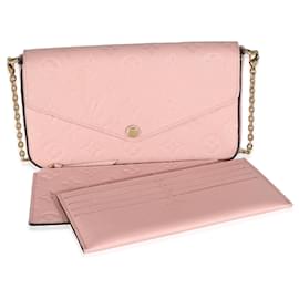 Louis Vuitton-Louis Vuitton Rose Poudre Empreinte Felicie Pochette-Pink