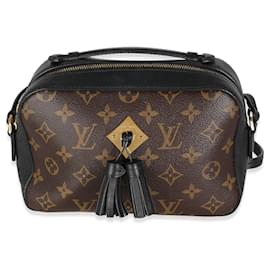 Louis Vuitton-Louis Vuitton Saintonge aus schwarzem Canvas mit Monogramm-Braun,Schwarz