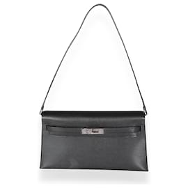 Hermès-Hermès Negro Chevre Chamkila Kelly Elan PHW-Negro