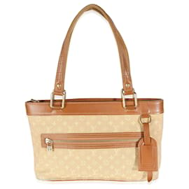 Louis Vuitton-Louis Vuitton Monogramma Beige Mini Lin Lucille PM-Beige