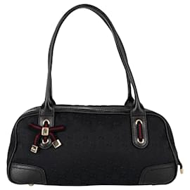 Gucci-Bolso de hombro Princy con monograma y GG de Gucci-Negro