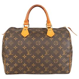 Louis Vuitton-Louis Vuitton Speedy 30 Canvas Monogram-Brown