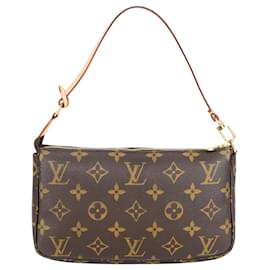 Louis Vuitton-Louis Vuitton Pochette Accessoires Canvas Monogram-Brown