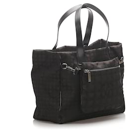 Chanel-Bolsa Tote CHANEL New Travel Line A26156 2WAY-Marrom,Preto,Castanho escuro