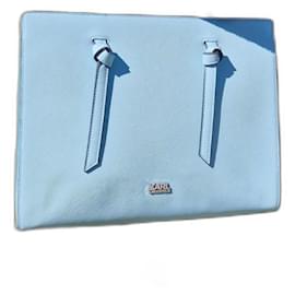 Karl Lagerfeld-Bolso Karl Lagerfeld Le Tote-Azul claro