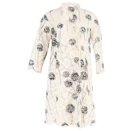 Abrigo de encaje floral Valentino Garavani de algodón blanco Blanco