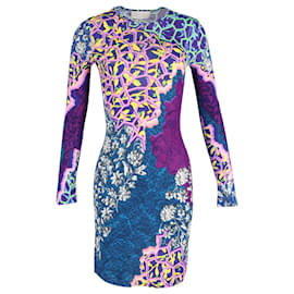 Peter Pilotto-Peter Pilotto Marine Printed Bodycon Dress in Multicolor Viscose-Other,Python print
