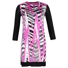 Abito Emilio Pucci a pannelli stampati in seta multicolor Altro Stampa python