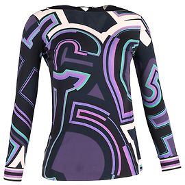 Emilio Pucci Lightweight Printed Blouse in Multicolor Silk Other