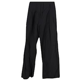 Ulla Johnson-Ulla Johnson Wide Leg Trousers in Black Polyester-Black