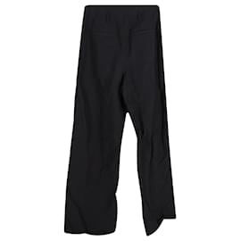 Ulla Johnson-Ulla Johnson Wide Leg Trousers in Black Polyester-Black