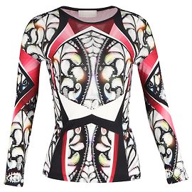 Peter Pilotto Printed Long Sleeve Top in Multicolor Viscose Multiple colors Other