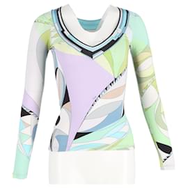 Peter Pilotto-Peter Pilotto Printed Long Sleeve Top in Multicolor Viscose-Other