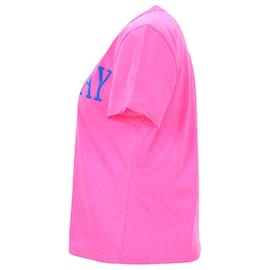 Alberta Ferretti-Alberta Ferretti Saturday T-Shirt in Pink Cotton-Pink