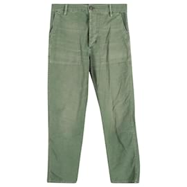 Polo Ralph Lauren-Polo Ralph Lauren Utility Trousers in Green Cotton-Green