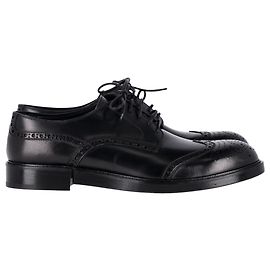 Dolce & Gabbana Scarpe Oxford traforate robuste in pelle nera Nero