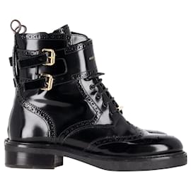 Louis Vuitton-Louis Vuitton Midtown Ankle Boots in Black Leather-Black