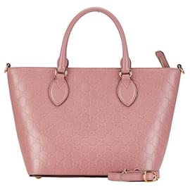 Gucci-Gucci Guccissima Top Handle Bag Sac à main en cuir 432124 en bon état-Autre