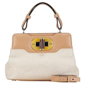 Bulgari-Bvlgari Isabella Rossellini Handbag  Canvas Handbag 33241 in Good condition-Other