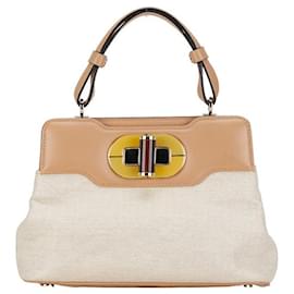 Bulgari-Bolso Bvlgari Isabella Rossellini Bolso de lona 33241 en buen estado-Otro