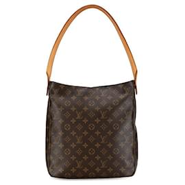 Louis Vuitton-Bolso de hombro de lona Louis Vuitton Looping GM M51145 en buen estado-Otro