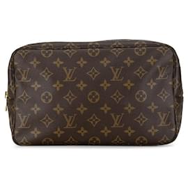 Louis Vuitton-Louis Vuitton Trousse Toilette 28 Canvas Clutch M47522 in gutem Zustand-Andere