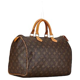 Louis Vuitton-Louis Vuitton Speedy 35 Canvas Handtasche M41524 in gutem Zustand-Andere