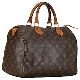 Louis Vuitton-Louis Vuitton Speedy 30 Canvas Handbag M41526 in Fair condition-Other