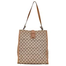 Gucci-Bolso de hombro de lona Gucci GG Bolso de mano de lona 109101 en buen estado-Otro