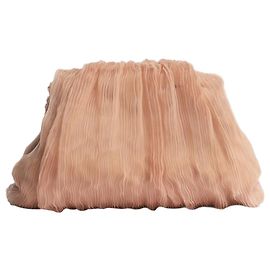 Loeffler Randall Neutral Bailey pleated clutch bag Other