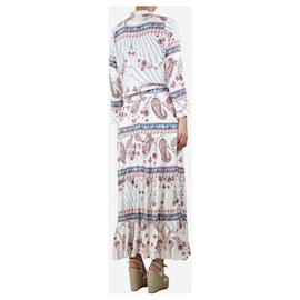 Melissa Odabash-White paisley printed midi dress - size M-White