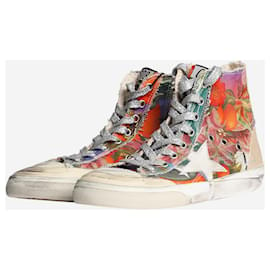 Golden Goose Deluxe Brand-Multi distressed lace up fruit trainers - size EU 38 (UK 5)-Multiple colors