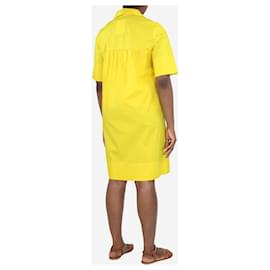 Autre Marque-Robe chemise longueur genou en coton jaune - taille UK 12-Jaune