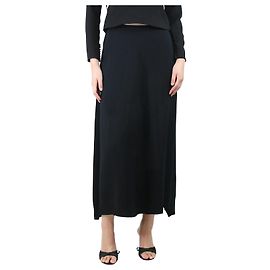 Jil Sander Schwarzer Maxirock in A-Linie – Größe UK 14 Schwarz