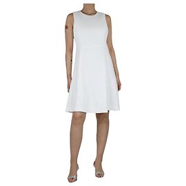 Tommy Hilfiger Robe midi blanche sans manches - taille UK 14 Blanc