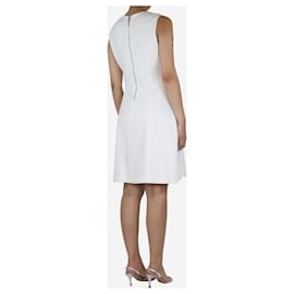 Tommy Hilfiger-White sleeveless midi dress - size UK 14-White