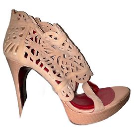 Escarpins Cesare Paciotti Rouge Beige Acétate Rouge Beige