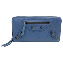 Balenciaga-Balenciaga Continental Rundum-Reißverschluss-Marineblau