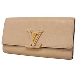 Louis Vuitton-Louis Vuitton Portefeuille Capucines-Beige