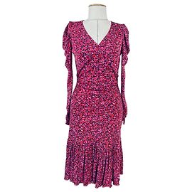 Robe Diane Von Furstenberg Alyssa Scribble Garden Acai Multicolore
