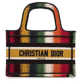 Dior Mini Tote Libro D Strisce Giallo Giallo
