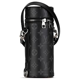 Louis Vuitton-Louis Vuitton Black Monogram Eclipse Bottle Holder-Black